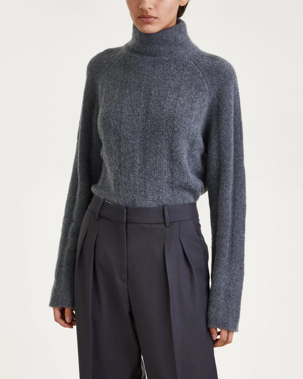 LouLou Studio   Polo sweater Donna Grey 